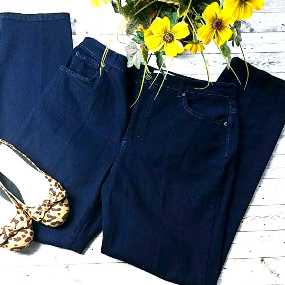 Kasper, 0236, very dark blue jeans, size 14